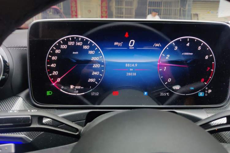 Used Mercedes-Benz C-Class 2025 C 260 L Sport Edition Odometer Close Up
