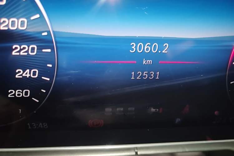 Used Mercedes-Benz C-Class 2025 C 260 L Obsidian Night Sport Edition Odometer Close Up