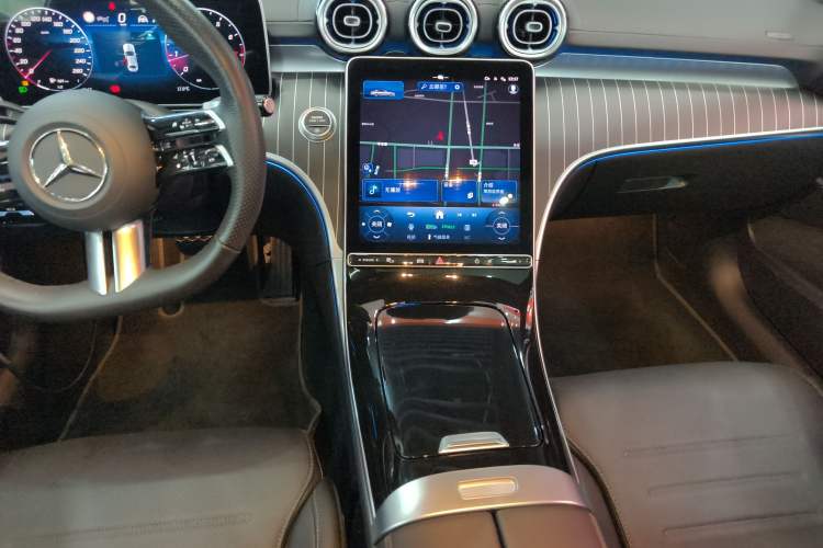 Used Mercedes-Benz C-Class 2025 C 260 L Obsidian Night Sport Edition Audio And AC Panel