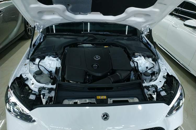 Used Mercedes-Benz C-Class 2025 C 260 L Obsidian Night Sport Edition Engine Bay
