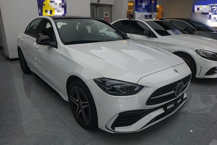 Used Mercedes-Benz C-Class 2025 C 260 L Obsidian Night Sport Edition Front Right 45 Deg