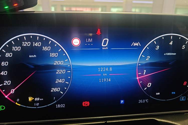 Used Mercedes-Benz C-Class 2025 C 260 L Obsidian Night Sport Edition Instrument Cluster
