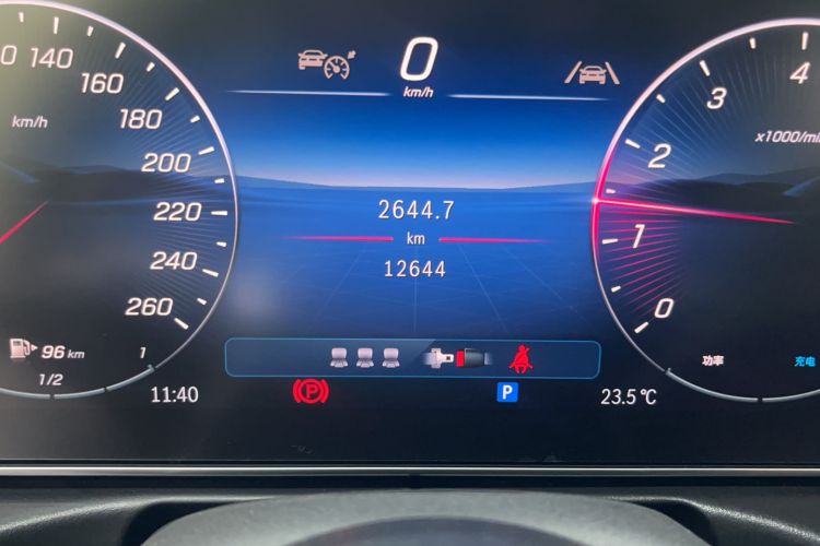 Used Mercedes-Benz C-Class 2025 Facelift C 260 L Sport Edition Odometer Close Up
