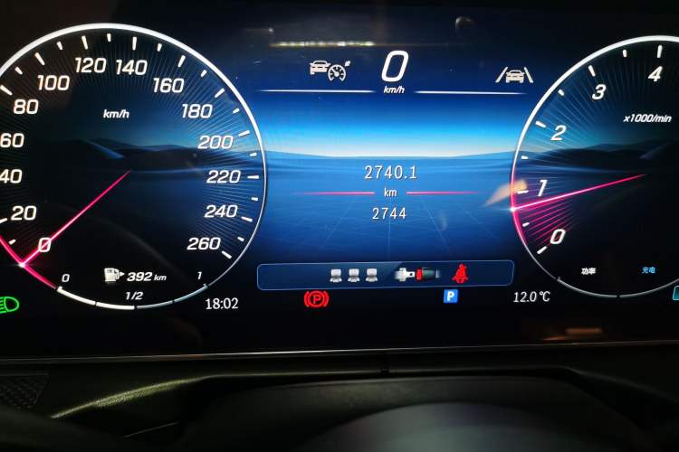 Used Mercedes-Benz C-Class 2025 C 260 L Sport Edition Odometer Close Up