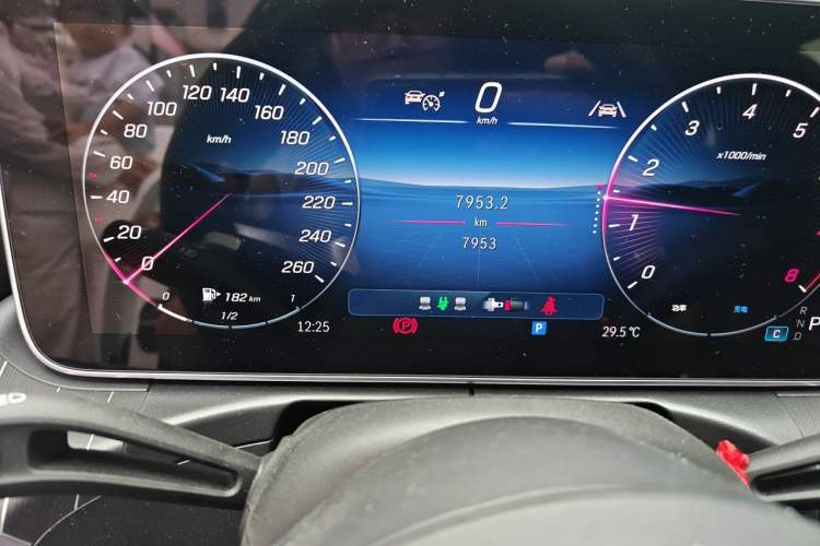 Used Mercedes-Benz C-Class 2025 C 200 L Sport Edition Odometer Close Up