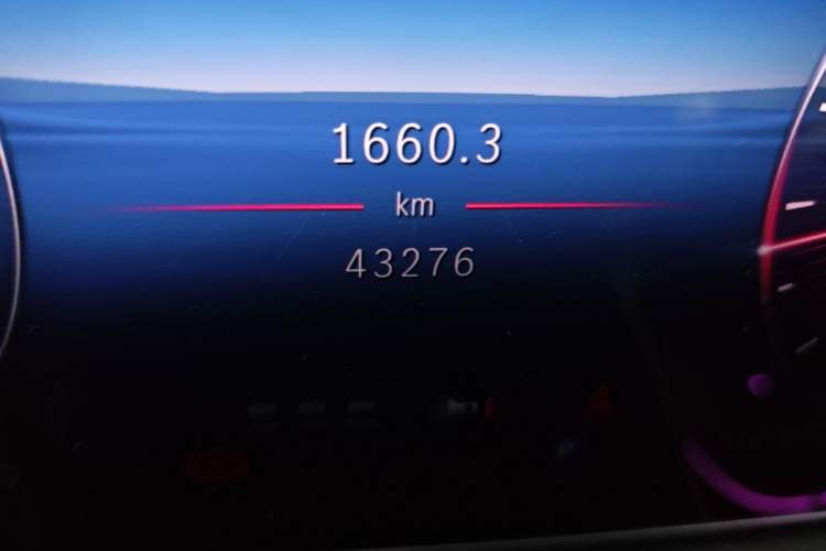 Used Mercedes-Benz C-Class 2025 C 260 L Sport Edition Odometer Close Up