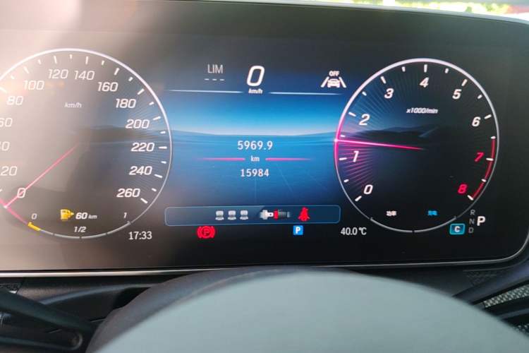Used Mercedes-Benz C-Class 2025 C 260 L Sport Edition Odometer Close Up