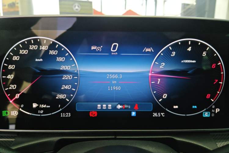 Used Mercedes-Benz C-Class 2025 C 260 L Sport Edition Odometer Close Up