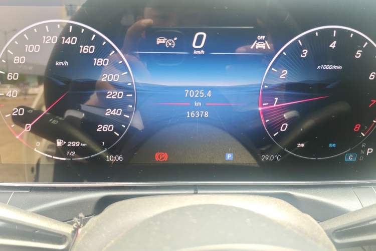 Used Mercedes-Benz C-Class 2025 C 260 L Sport Edition Odometer Close Up