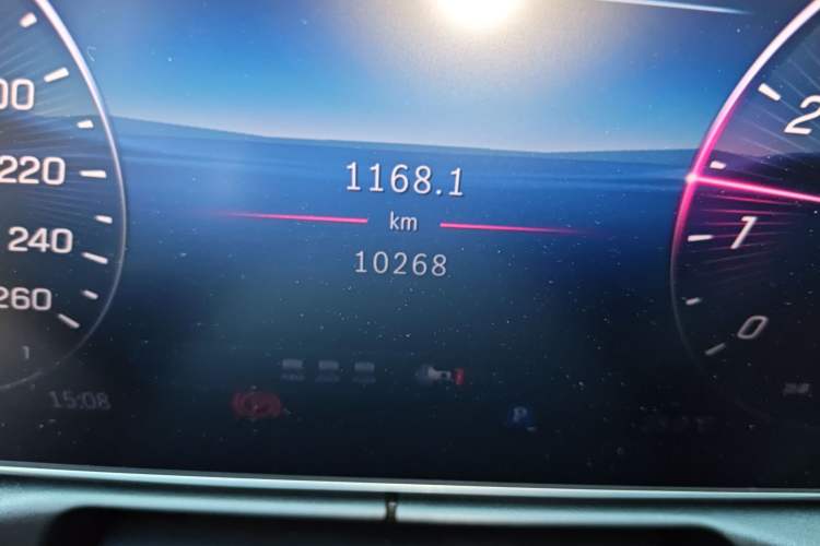Used Mercedes-Benz C-Class 2025 C 260 L Obsidian Night Sport Edition Odometer Close Up