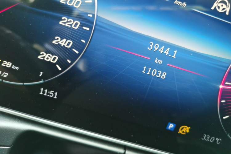 Used Mercedes-Benz C-Class 2025 C 260 L Sport Edition Odometer Close Up