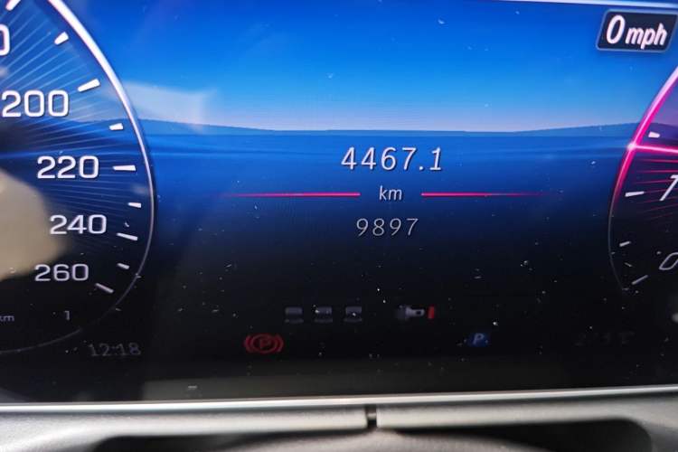 Used Mercedes-Benz C-Class 2025 C 260 L Sport Edition Odometer Close Up