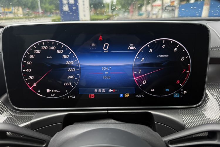Used Mercedes-Benz C-Class 2025 C 260 L Sport Edition Odometer Close Up