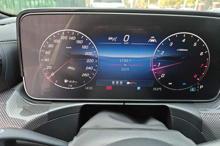 Used Mercedes-Benz C-Class 2025 C 260 L Sport Edition Odometer Close Up