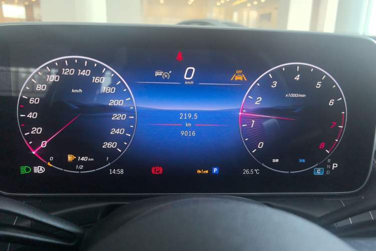 Used Mercedes-Benz C-Class 2025 C 260 L Obsidian Night Sport Edition Odometer Close Up