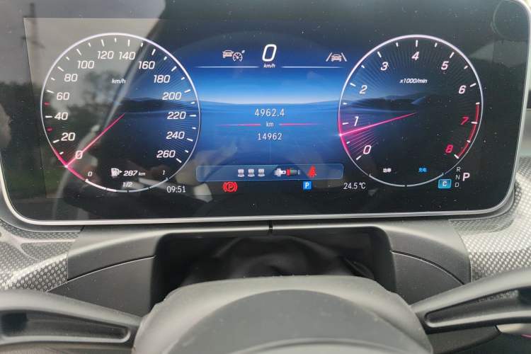 Used Mercedes-Benz C-Class 2025 C 260 L Sport Edition Odometer Close Up