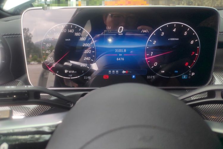 Used Mercedes-Benz C-Class 2025 C 260 L Sport Edition Odometer Close Up