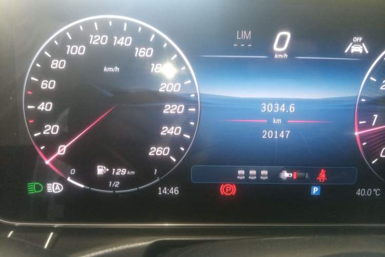 Used Mercedes-Benz C-Class 2025 C 260 L Sport Edition Odometer Close Up