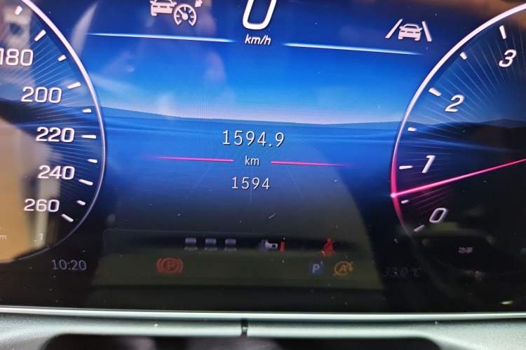 Used Mercedes-Benz C-Class 2025 Facelift C 260 L Sport Edition Odometer Close Up