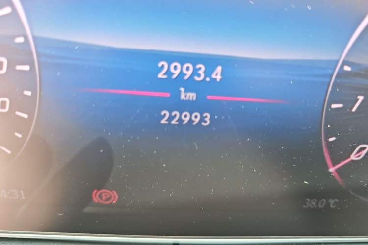 Used Mercedes-Benz C-Class 2025 C 260 L Sport Edition Odometer Close Up
