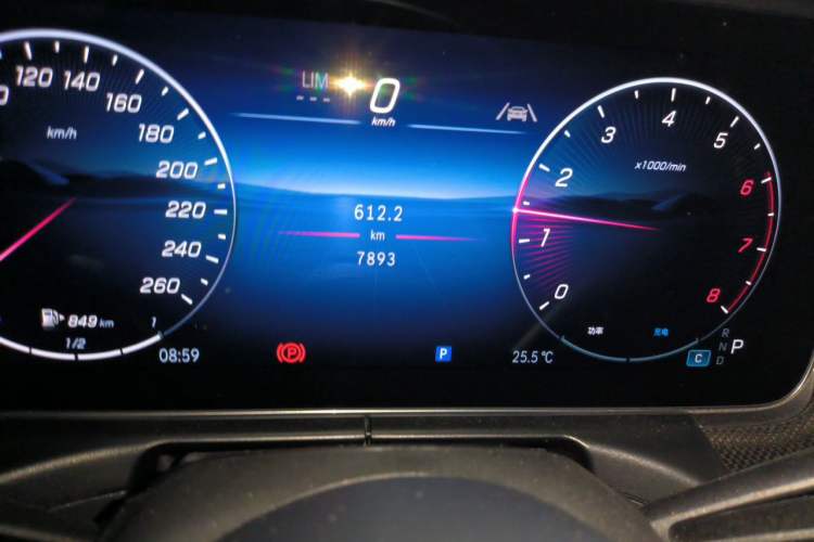 Used Mercedes-Benz C-Class 2025 C 260 L Sport Edition Odometer Close Up