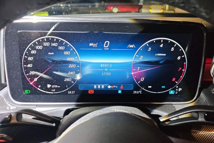 Used Mercedes-Benz C-Class 2025 C 260 L Sport Edition Odometer Close Up