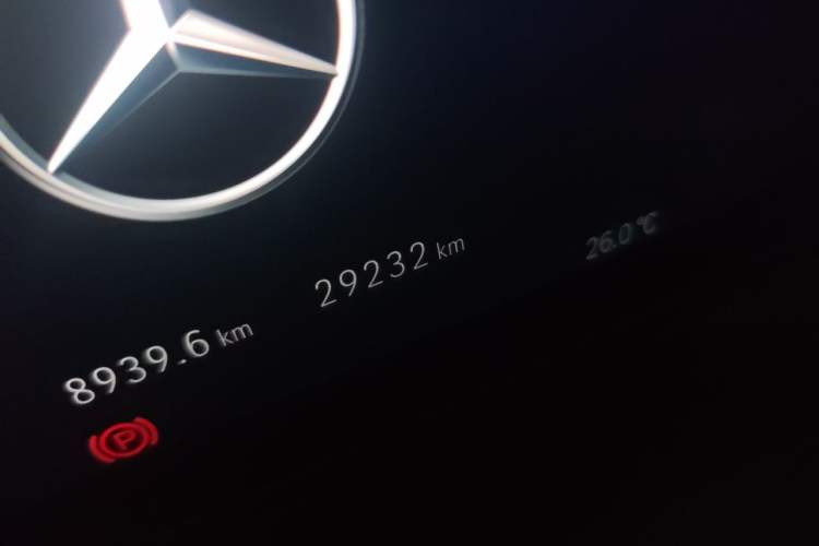 Used Mercedes-Benz C-Class 2025 C 260 L Obsidian Night Sport Edition Odometer Close Up