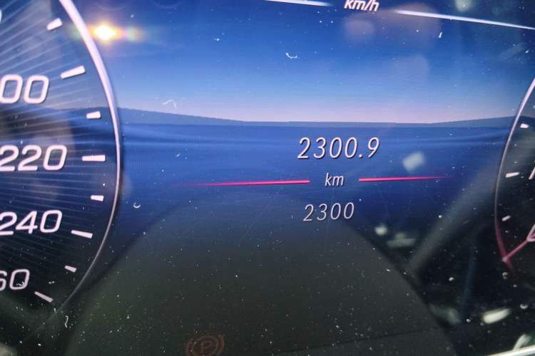 Used Mercedes-Benz C-Class 2025 Facelift C 260 L Sport Edition Odometer Close Up