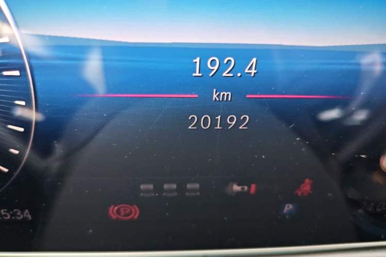 Used Mercedes-Benz C-Class 2025 C 260 L Sport Edition Odometer Close Up
