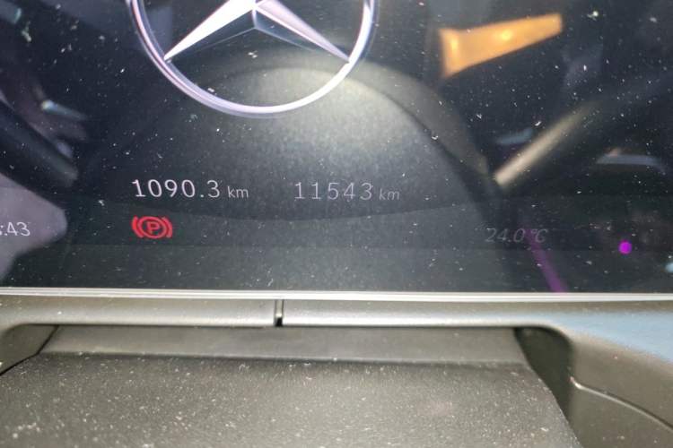 Used Mercedes-Benz C-Class 2025 C 260 L Obsidian Night Sport Edition Odometer Close Up