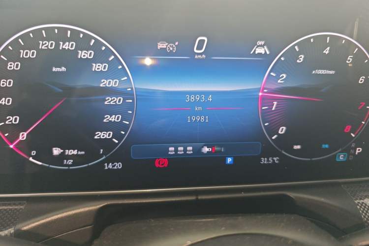 Used Mercedes-Benz C-Class 2025 C 260 L Sport Edition Odometer Close Up