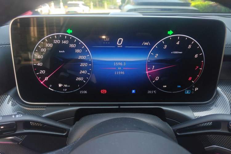 Used Mercedes-Benz C-Class 2025 C 260 L Sport Edition Odometer Close Up