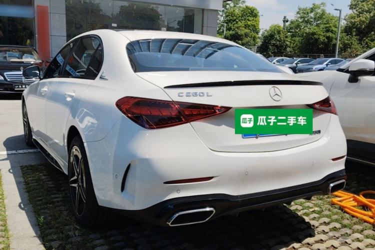 Used Mercedes-Benz C-Class 2025 C 260 L Obsidian Night Sport Edition Rear Left 45 Deg