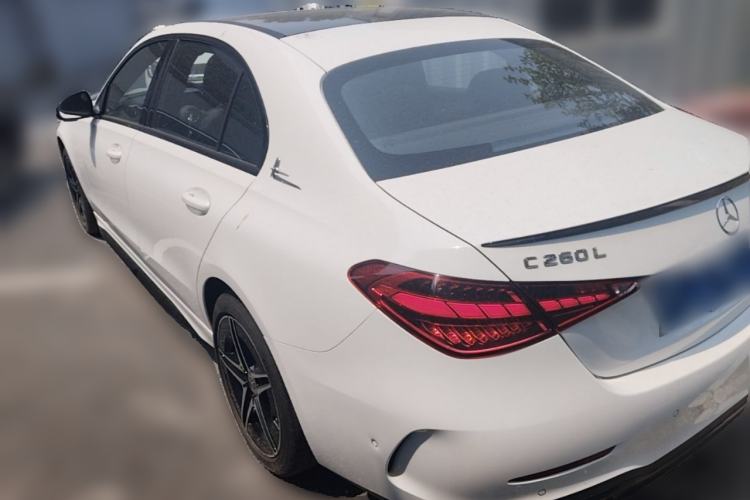 Used Mercedes-Benz C-Class 2025 C 260 L Obsidian Night Sport Edition Rear Left 45 Deg