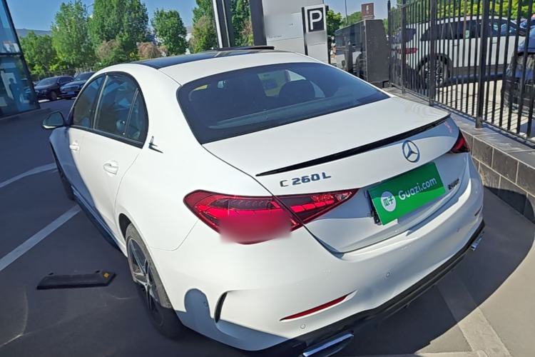 Used Mercedes-Benz C-Class 2025 C 260 L Obsidian Night Sport Edition Rear Left 45 Deg