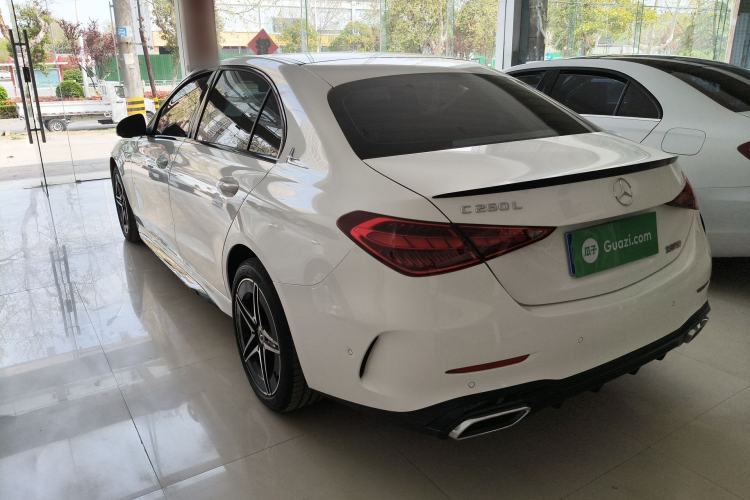Used Mercedes-Benz C-Class 2025 C 260 L Obsidian Night Sport Edition Rear Left 45 Deg