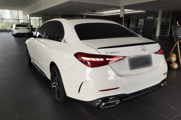 Used Mercedes-Benz C-Class 2025 C 260 L Obsidian Night Sport Edition Rear Left 45 Deg