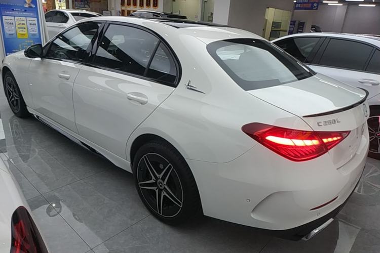 Used Mercedes-Benz C-Class 2025 C 260 L Obsidian Night Sport Edition Rear Left 45 Deg