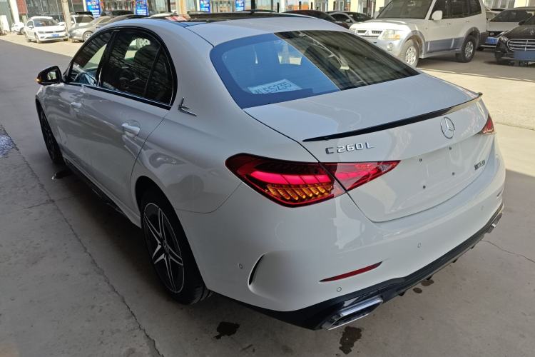 Used Mercedes-Benz C-Class 2025 C 260 L Obsidian Night Sport Edition Rear Left 45 Deg