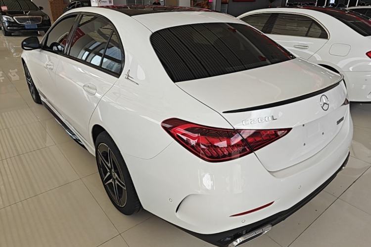 Used Mercedes-Benz C-Class 2025 C 260 L Obsidian Night Sport Edition Rear Left 45 Deg