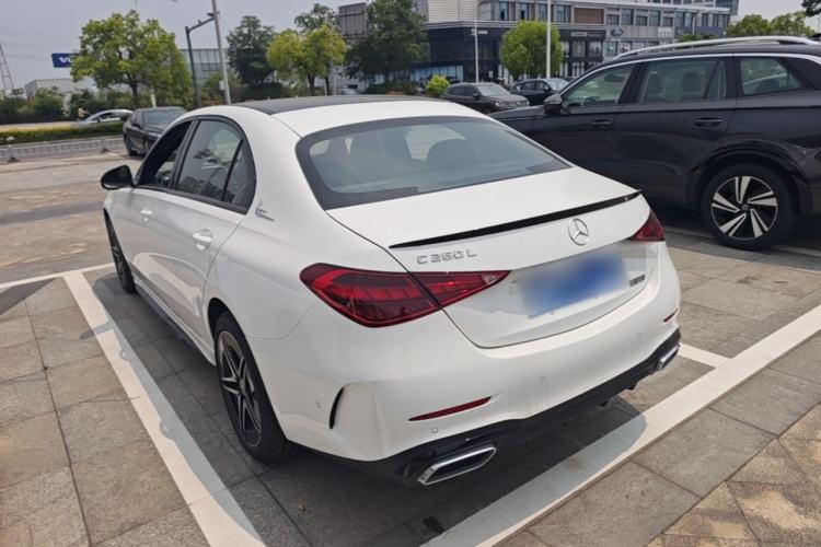 Used Mercedes-Benz C-Class 2025 C 260 L Obsidian Night Sport Edition Rear Left 45 Deg