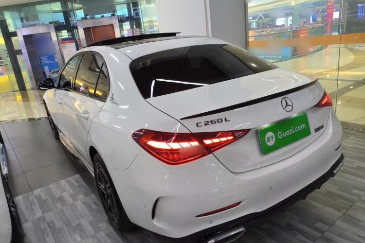 Used Mercedes-Benz C-Class 2025 C 260 L Obsidian Night Sport Edition Rear Left 45 Deg