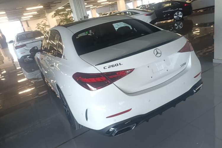 Used Mercedes-Benz C-Class 2025 C 260 L Obsidian Night Sport Edition Rear Left 45 Deg