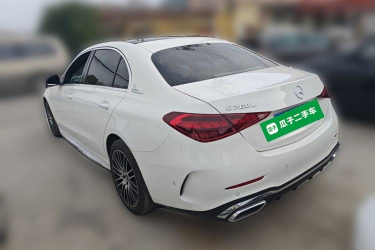 Used Mercedes-Benz C-Class 2025 C 260 L Obsidian Night Sport Edition Rear Left 45 Deg