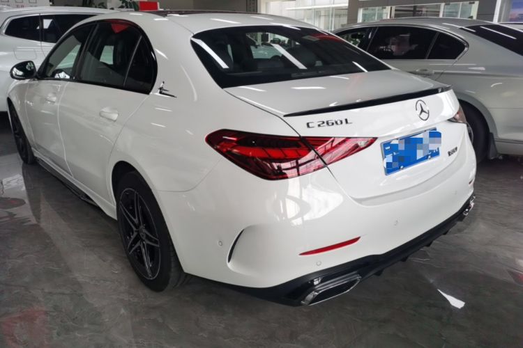 Used Mercedes-Benz C-Class 2025 C 260 L Obsidian Night Sport Edition Rear Left 45 Deg