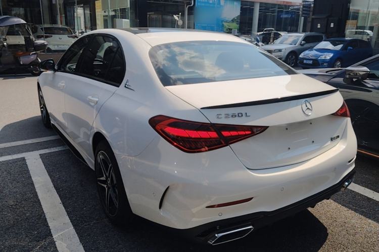 Used Mercedes-Benz C-Class 2025 C 260 L Obsidian Night Sport Edition Rear Left 45 Deg
