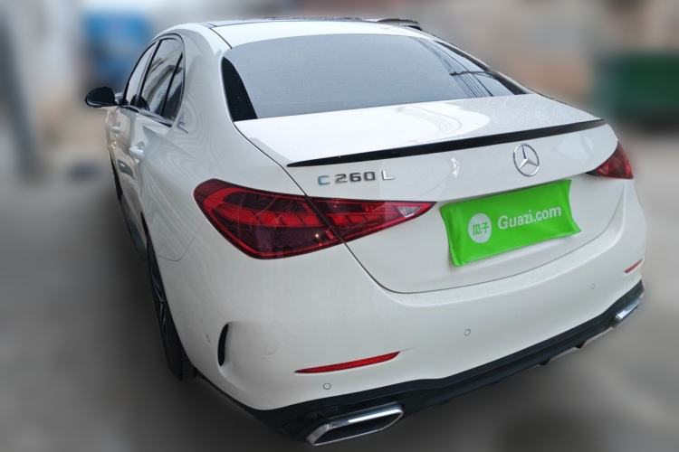 Used Mercedes-Benz C-Class 2025 C 260 L Obsidian Night Sport Edition Rear Left 45 Deg