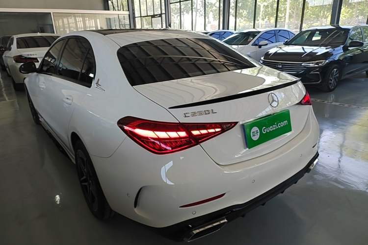 Used Mercedes-Benz C-Class 2025 C 260 L Obsidian Night Sport Edition Rear Left 45 Deg