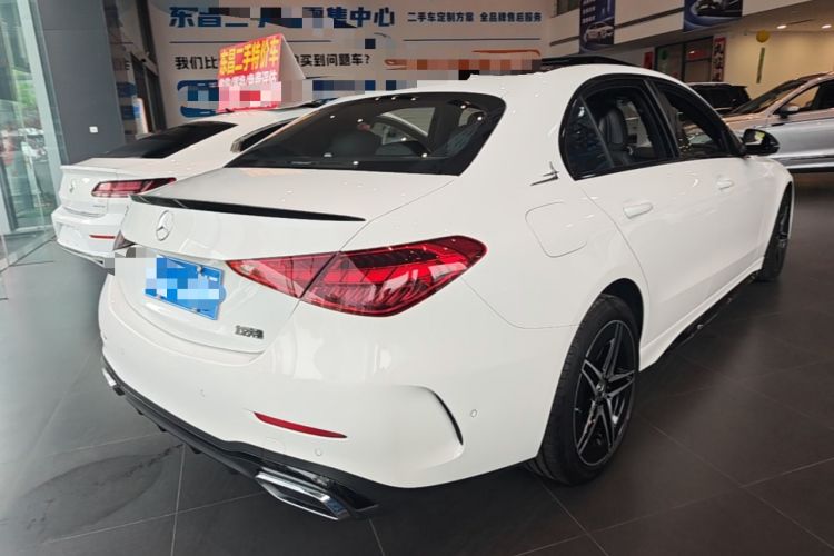 Used Mercedes-Benz C-Class 2025 C 260 L Obsidian Night Sport Edition Rear Right 45 Deg