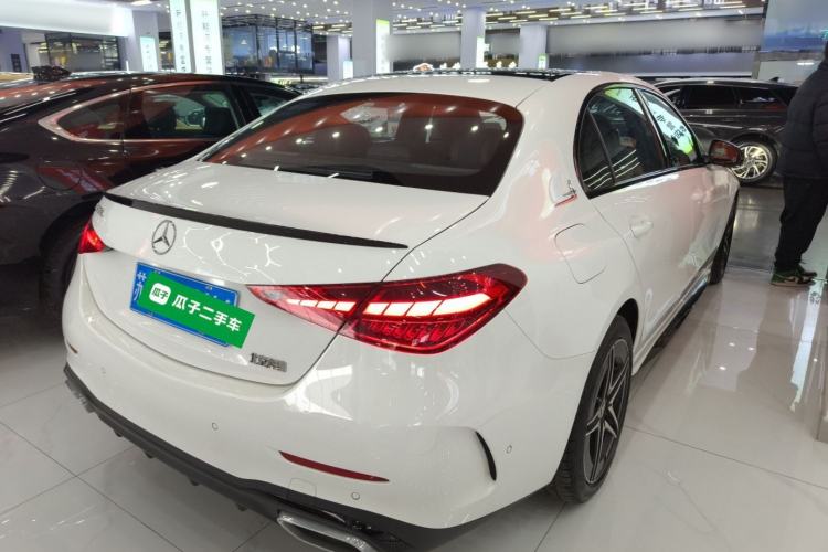 Used Mercedes-Benz C-Class 2025 C 260 L Obsidian Night Sport Edition Rear Right 45 Deg